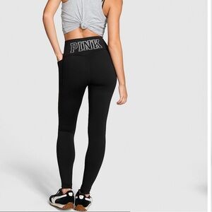 PINK Victoria's Secret High-Waist Black Leggings